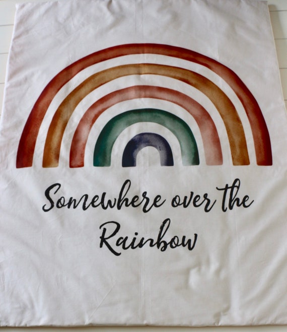 rainbow baby play mat