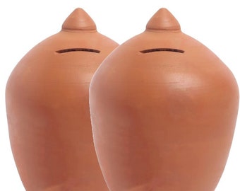 Terracotta\Clay Roman Piggy Bank | Money Box | Piggy Bank | Kids Piggy Bank | Coin Bank | Mini Piggy Bank | Piggy Bank Adult | Combo