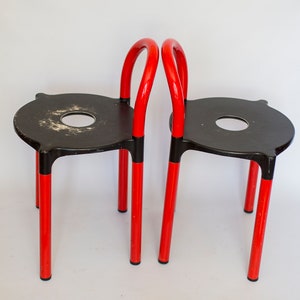 Taburetes Polo de Anna Castelli para Kartell, años 70