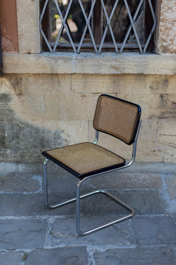 Cesca Chair Black Frame Marcel Breuer B32 - Etsy