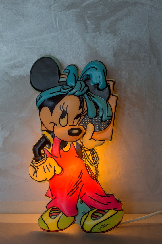 Walt Disney Applique Minnie Mouse, Lampe vintage chambre enfant, Lampe  Mickey Mouse, Lampe Disney, Lampe Rétro enfants -  France