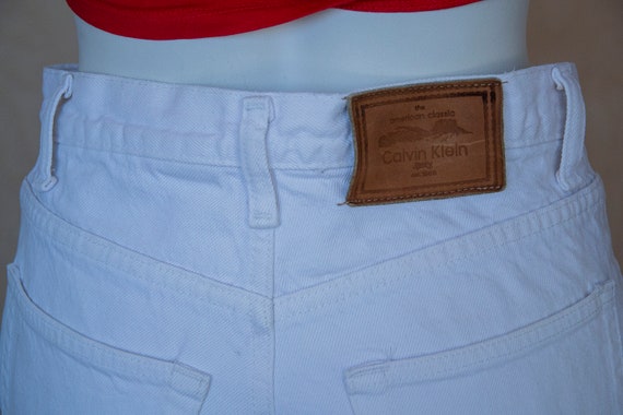 Calvin Klein American Classic White Jeans Shorts … - image 5