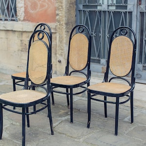 FMG Thonet nr. 17 gebogen houten stoelen Thonet-stijl