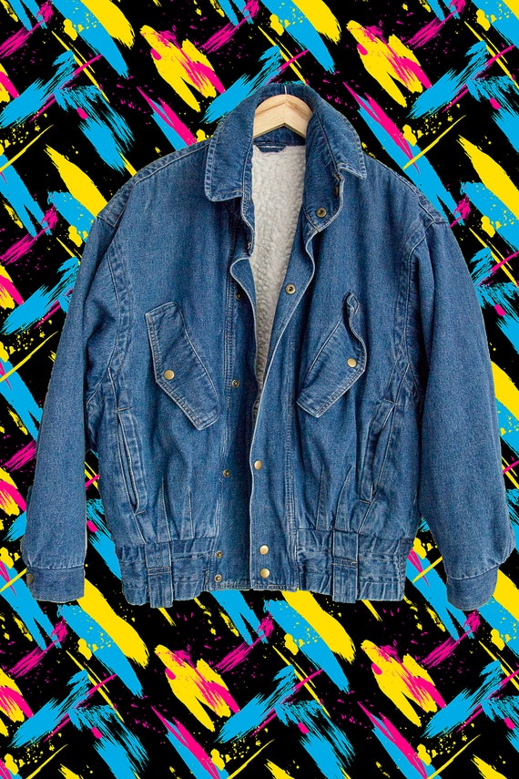 Blue Denim jacket-Vintage Blue Denim Jacket-Vintag