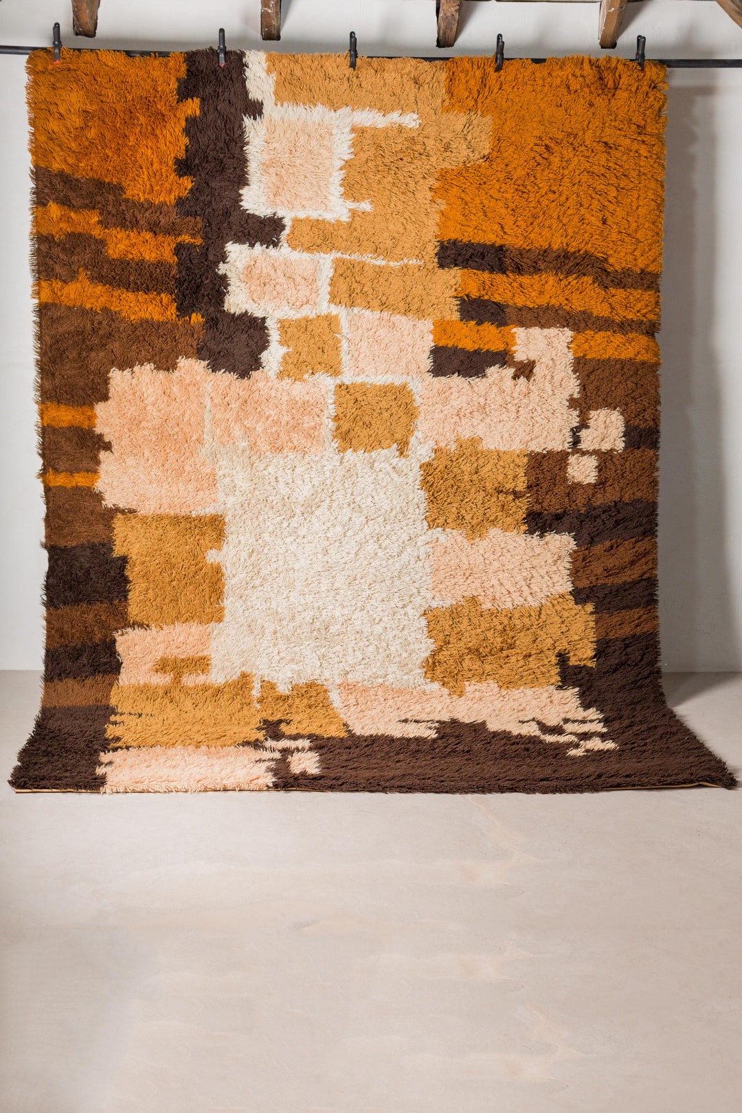 Multi-color Rya Rug From Desso, the Netherlands, 1970s - Etsy