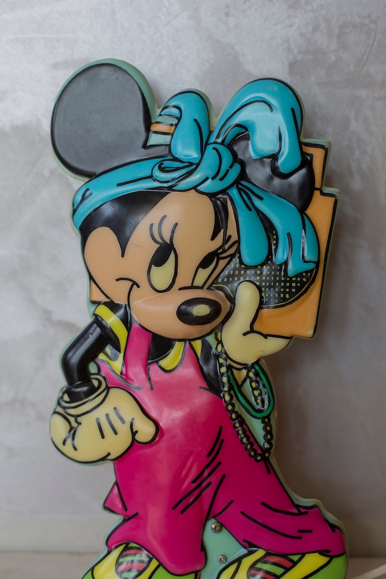 Walt Disney Wall Lamp Minnie Mouse Children Room Vintage Etsy