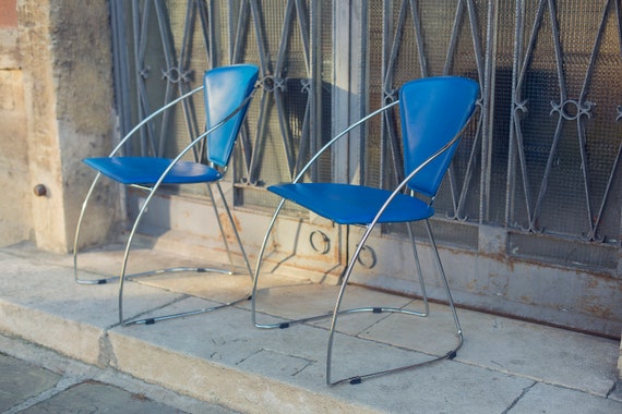 Pair of Italian Vintage Arrben Dining Chairs 1980s Etsy UK