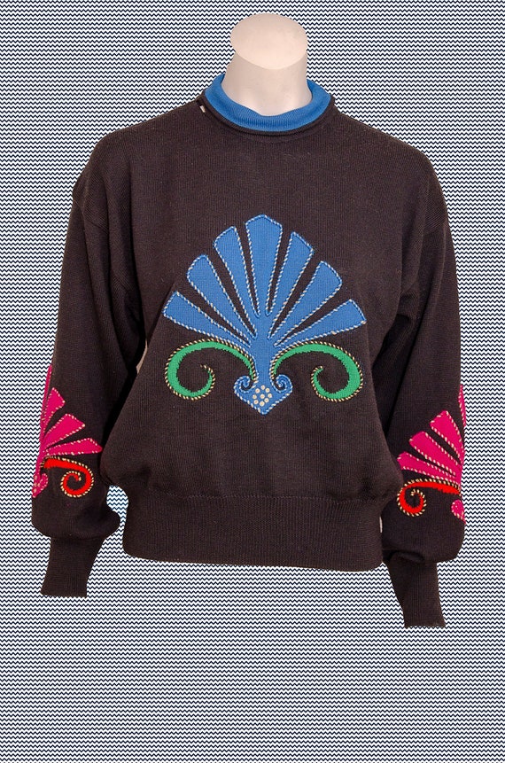 Vintage Laurel Sweater Made in Italy Size 42 Pure New Wool