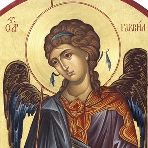 Аrchangel Gabriel Angel Gabriel Painted Orthodox Icon Orthodox - Etsy