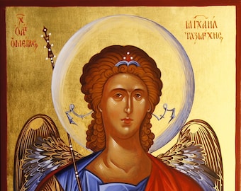 Saint Angel Gabriel Icon Archangel Gabriel Icon Angel Icon Hand Painted ...
