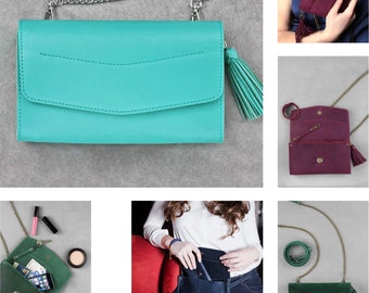 Ladies Leather Evening Clutch Purse with Strap for Women | Amazing Fashion Clutch Bag