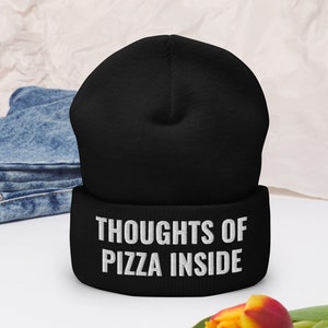 Pizza Beanie: Turbo Acrylic Snug-Fit Unisex Hat