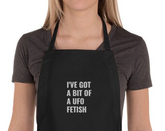 UFO Embroidered Apron