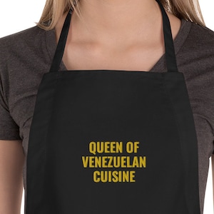 Queen of Venezuelan cuisine Embroidered Apron