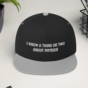 Physics Hat: Cotton Twill Snapback Cap