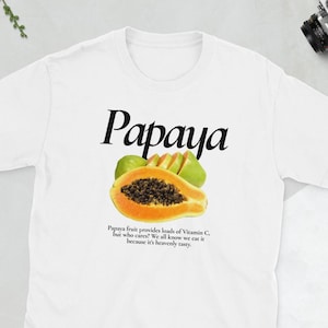 Papaya T-Shirt: Ring-Spun Cotton, Soft & Comfy