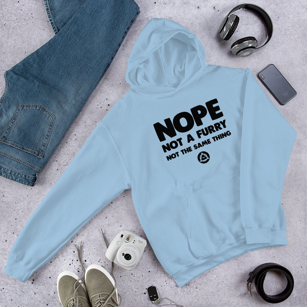 Therian Hoodie, Nope Not a Furry - Etsy