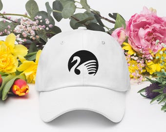 Swan Dad Hat: Low Profile Cotton Twill Cap