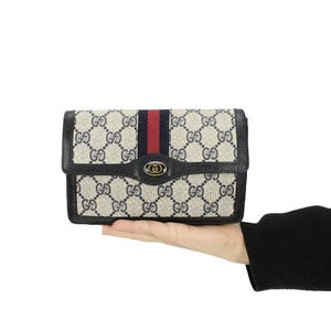 Minibolso Gucci Ophidia Azul Vintage Años 80