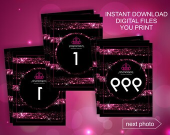 Paparazzi live sale numbers / Normal and Mirrored 1-999 numbers / Paparazzi numbers cards / Number tags cards / Paparazzi numbers - PGS01