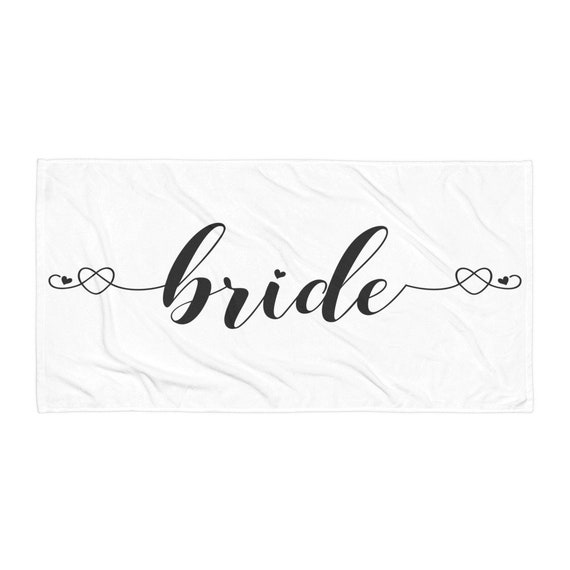 Wedding Gift Bride Beach Towel Bridal Shower Favors Bachelorette Party Hen For Her New Honeymoon
