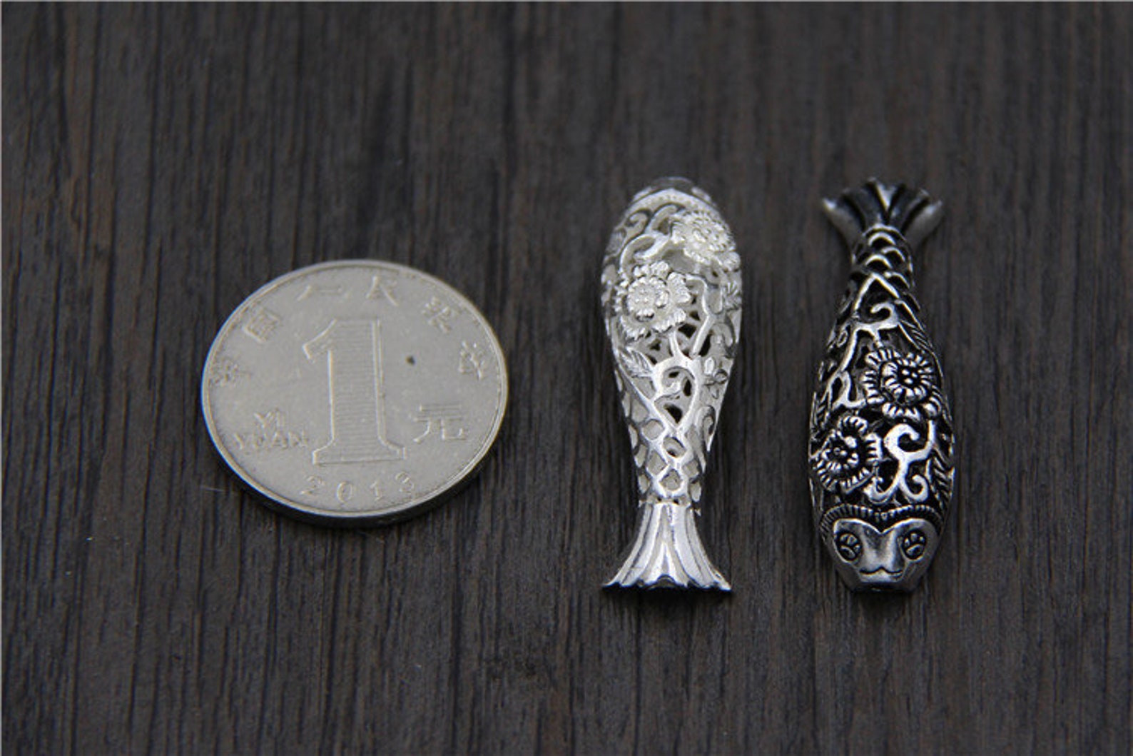 Sterling Silver Fish Curve Tube Beads Silver Curve Etsy