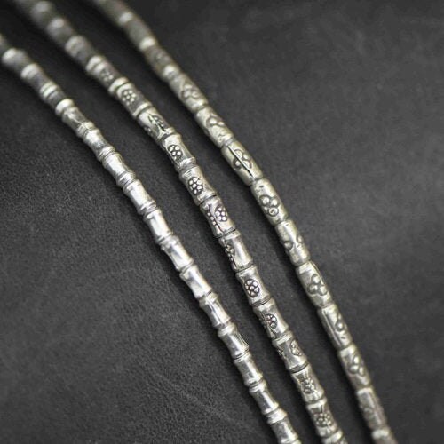30 Sterling Silver Tube Beads Silver Spacer Beads Silver Etsy