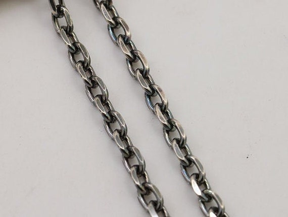 4-5MM Sterling Silver Chain For Jewelry Making, Unfinished Chain,Necklace  Bracelet Link Chain,Vintage Chain,Findings