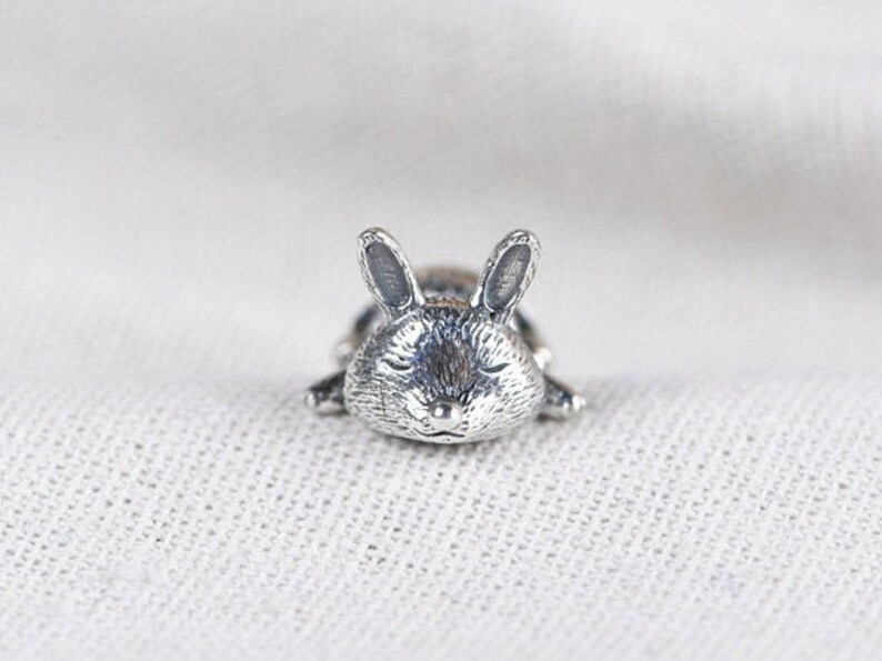 925 Sterling Silver Rabbit Beadsrabbit Spacer Beads rabbit Etsy
