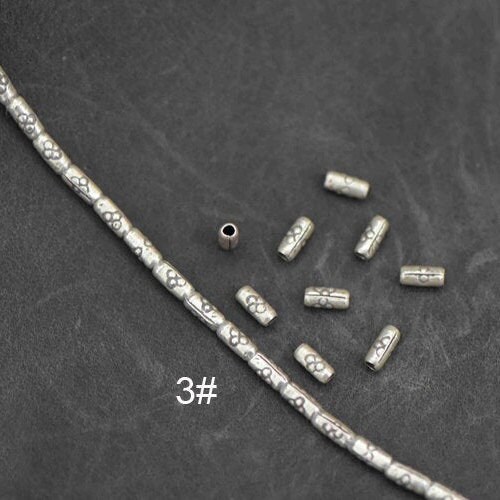 30 Sterling Silver Tube Beads Silver Spacer Beads Silver Etsy