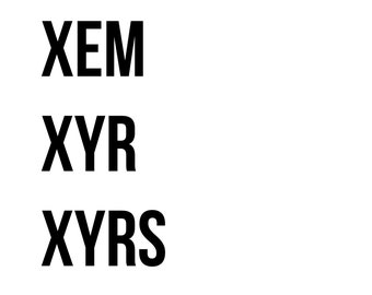 Xe Xem Xyr Etsy