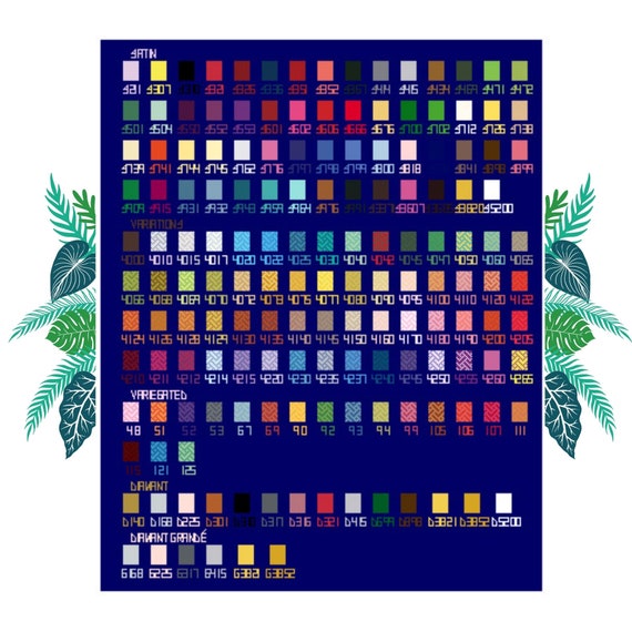 DMC Floss Color Chart, 4, DIY DMC Color Chart, Dmc Thread Chart, Dmc Color  Chart, Cross Stitch Color Chart, Embroidery Floss Color Chart 