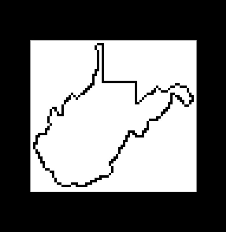 West Virginia Cross Stitch Pattern WV Cross Stitch Pattern Etsy