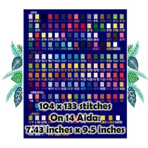 DMC Floss Color Chart, #4, DIY DMC Color Chart, dmc thread chart, dmc color chart, cross stitch color chart, embroidery floss color chart