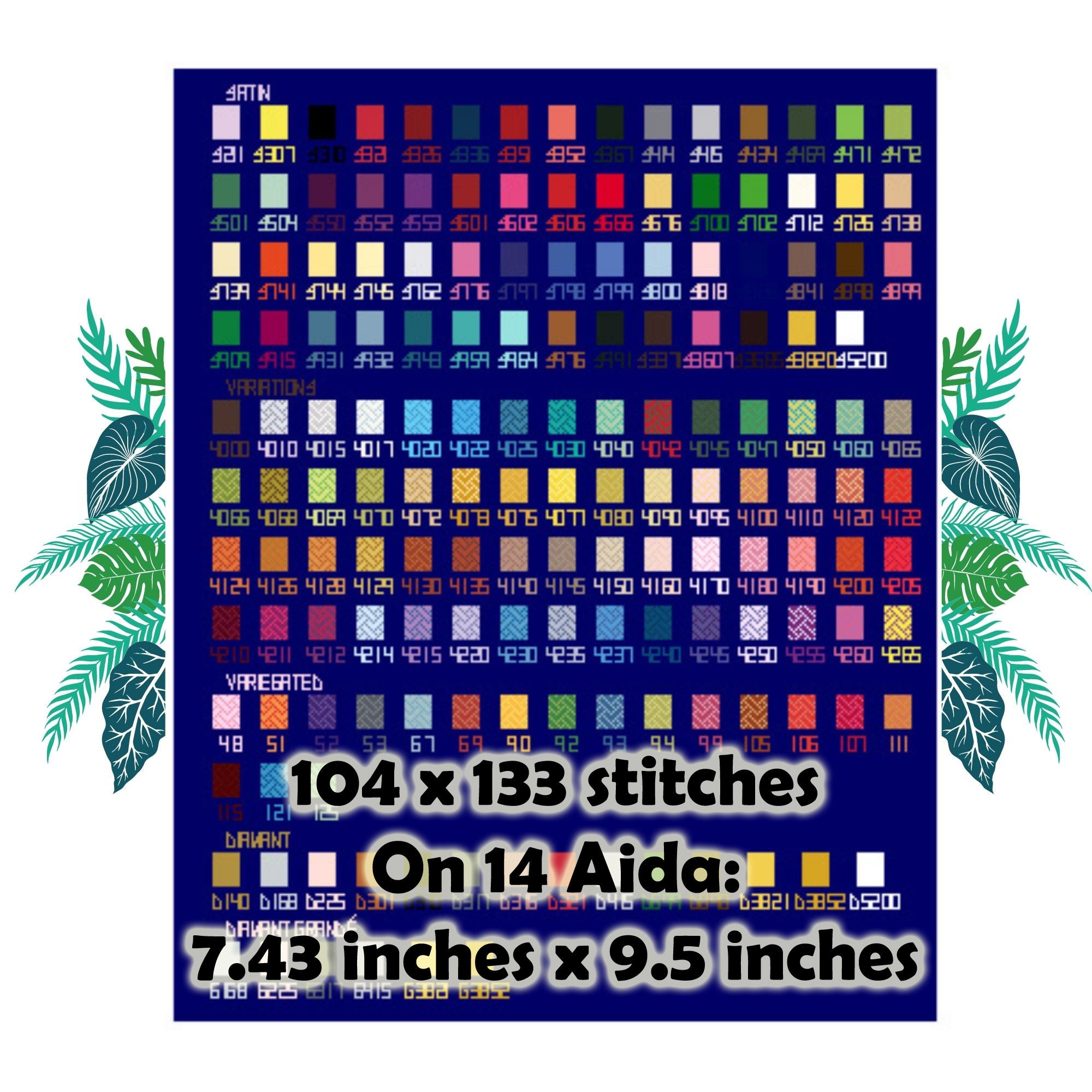 DMC Floss Color Chart, 4, DIY DMC Color Chart, Dmc Thread Chart, Dmc