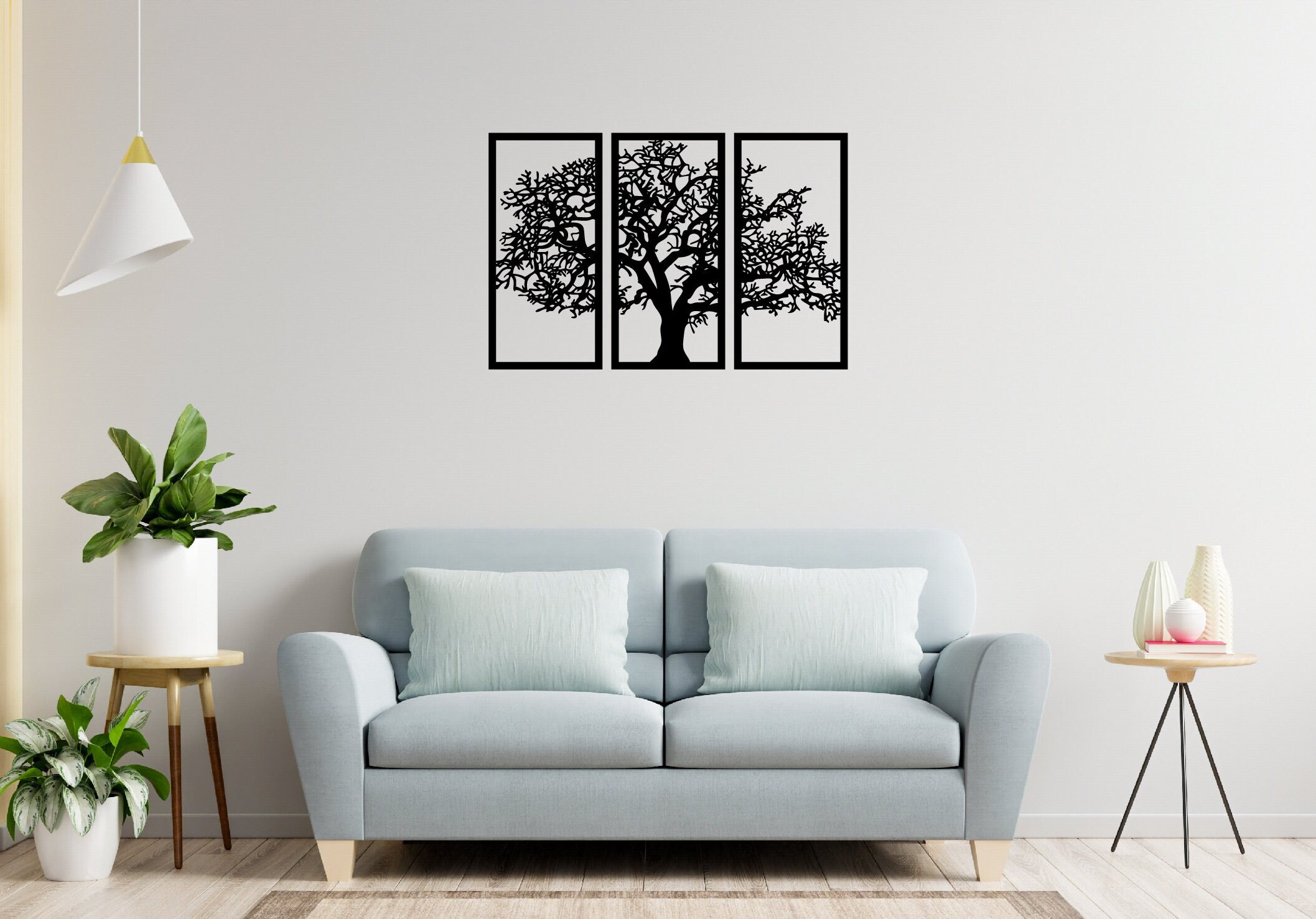 Tryptique Arbre - Cadeau de Noël d'anniversaire -