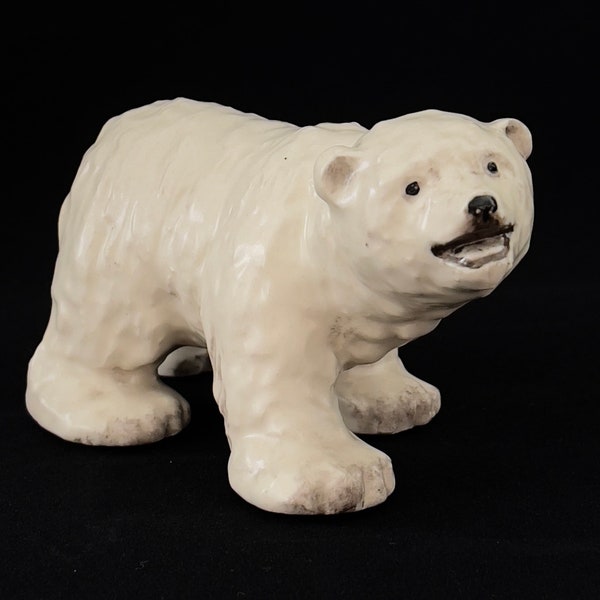 Vintage C Alan Johnson Figurine Polar Bear Cub