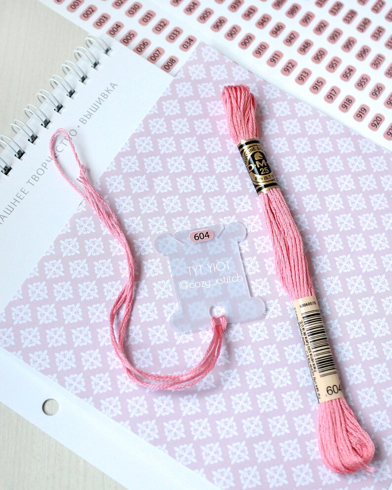 Stickers for DMC Thread Holder Floss Bobbin Stickers DMC Floss Etsy