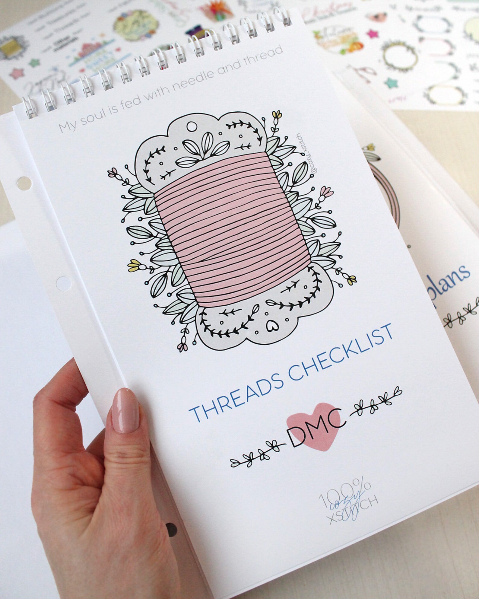 DMC embroidery floss inventory tracker DMC treads cheaklist Etsy