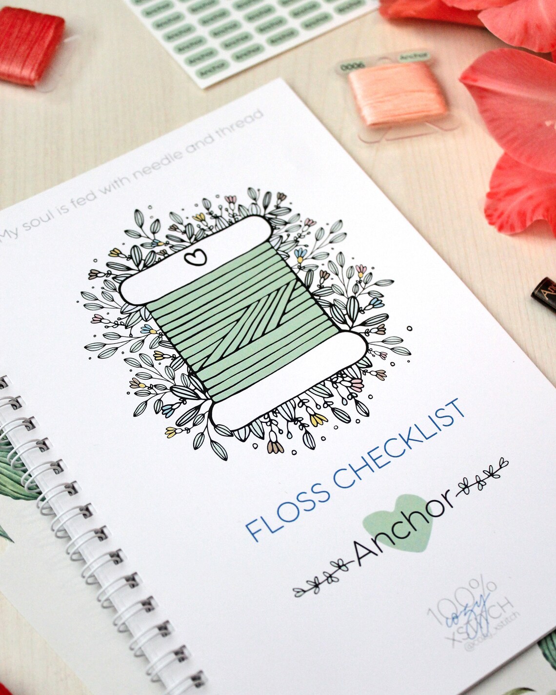 Anchor Embroidery Floss Inventory Tracker Anchor Treads Etsy