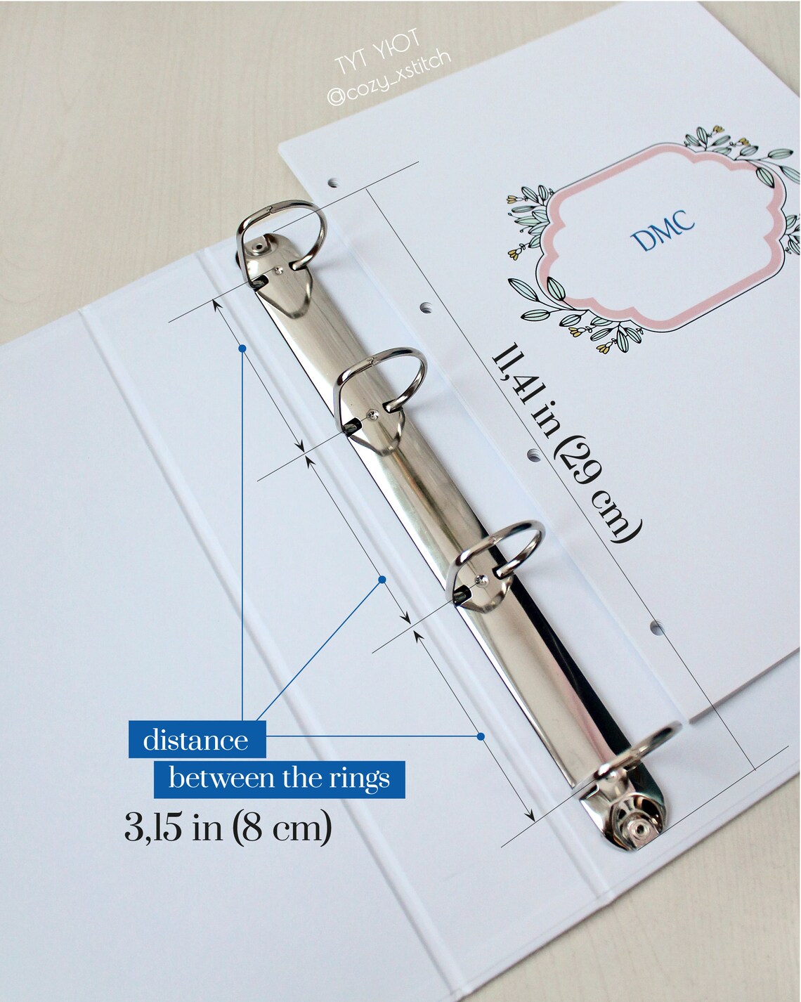 Printed 4ring Binder A4 Cover 1.77 Rings Holds Etsy