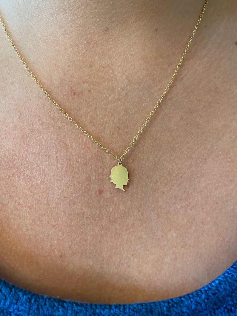 Gold Silhouette Charm Necklace image 5