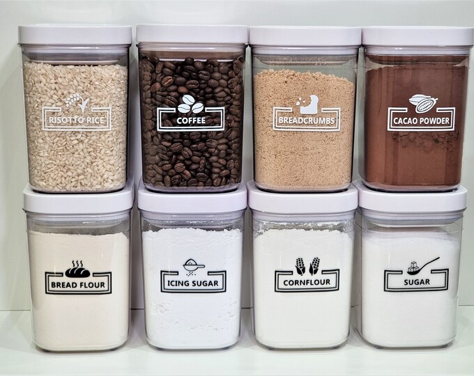 Kitchen Jars Sticker Labels Svg-files Pdf Jpeg Png for Silhouette/cameo ...