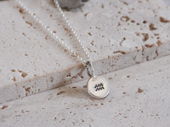 Collier Verseau En Argent 925 - Pendentif Zodiaque Avec Chaîne Ajustable, Boîte Cadeau Incluse
