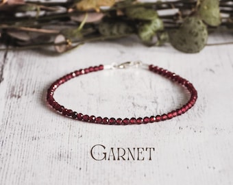 Sterling Silver Oval Garnet January Bead Charm Sterling Silver Oval Garnet January Bead Charm