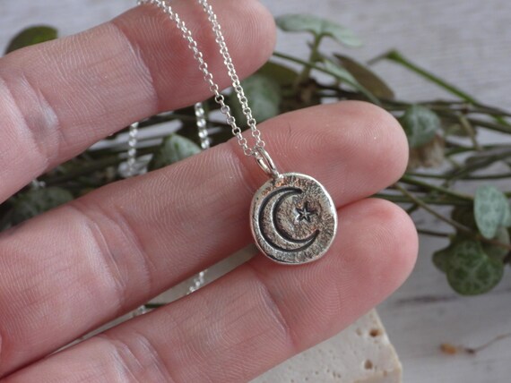 Collana Con Ciondolo Luna In Argento 925 – Gioiello Britannico Con Catena, In Scatola Regalo