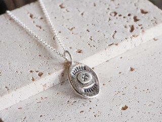 VIKI LYNN Collana Zodiacale In Argento 925 Vergine - Disco Con Simbolo Astrologico, Gioiello Regalo Per Lei
