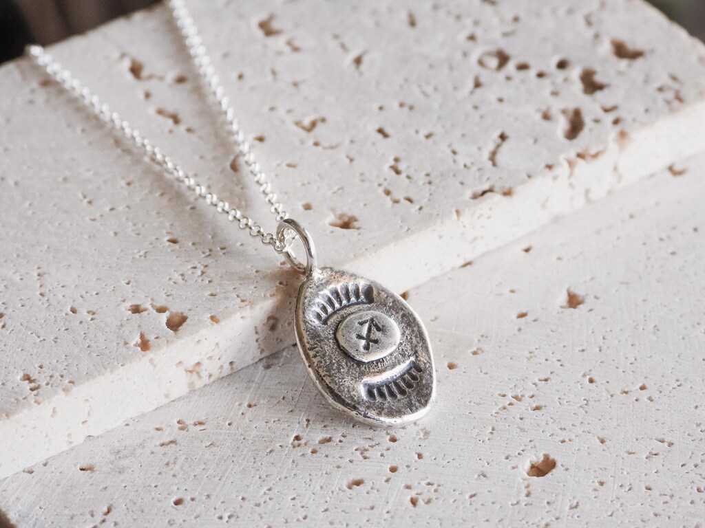 VIKI LYNN Collana Zodiacale In Argento 925 Vergine - Disco Con Simbolo Astrologico, Gioiello Regalo Per Lei