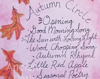 Waldorf Autumn Circle - Digital