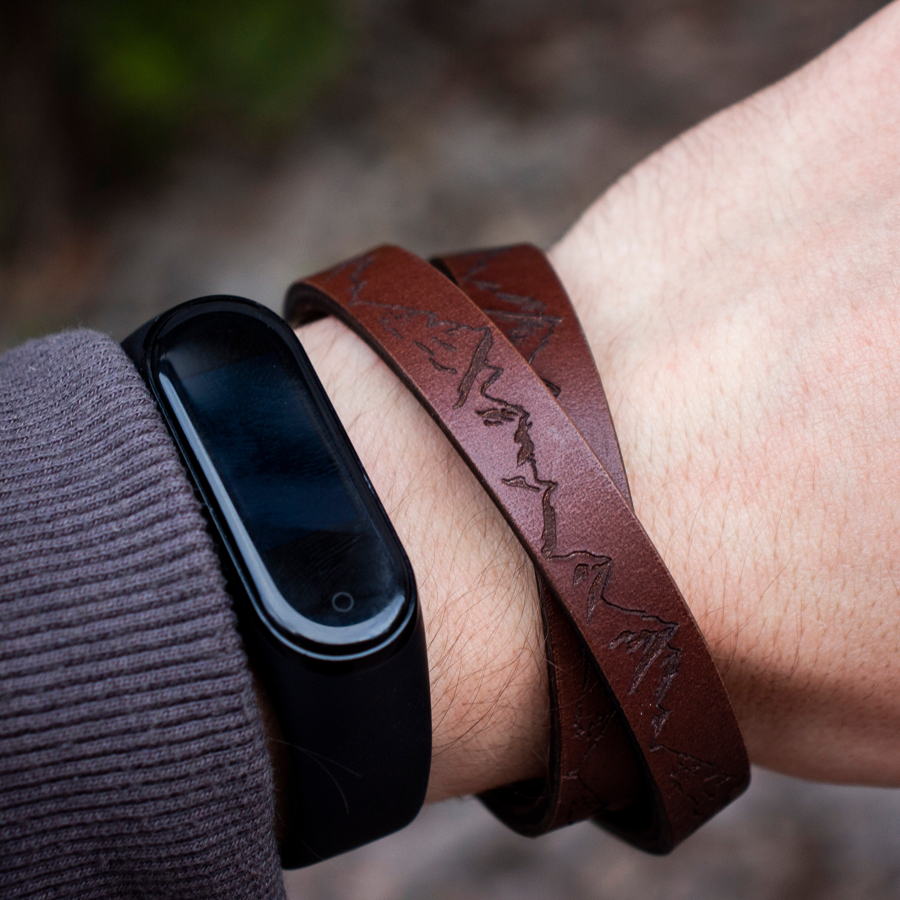 Engraved leather Bracelet for Him Brown Mens Personalized Etsy Engraved leather Bracelet for Him Brown Mens Personalized Etsy